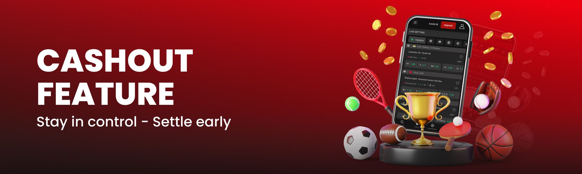 Cashout – Control Your Bets