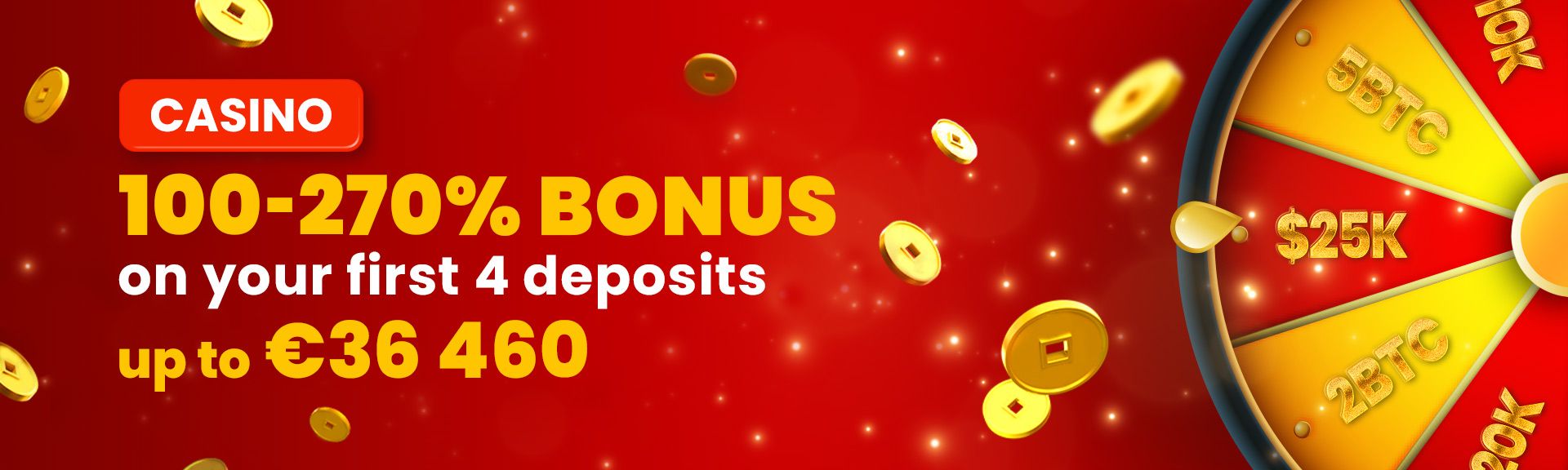 Casino Bonus – Up to 270%
