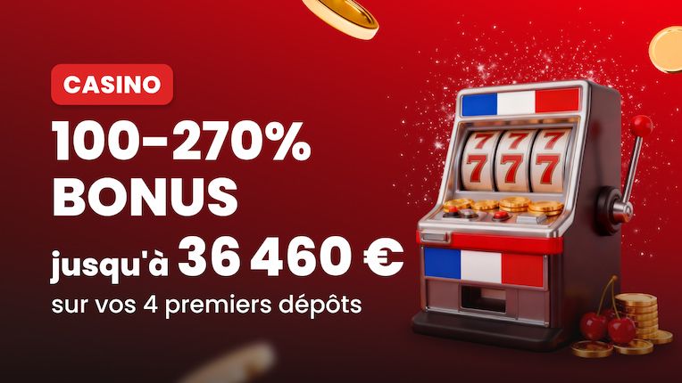 Bonus Casino – Jusqu’à 270%