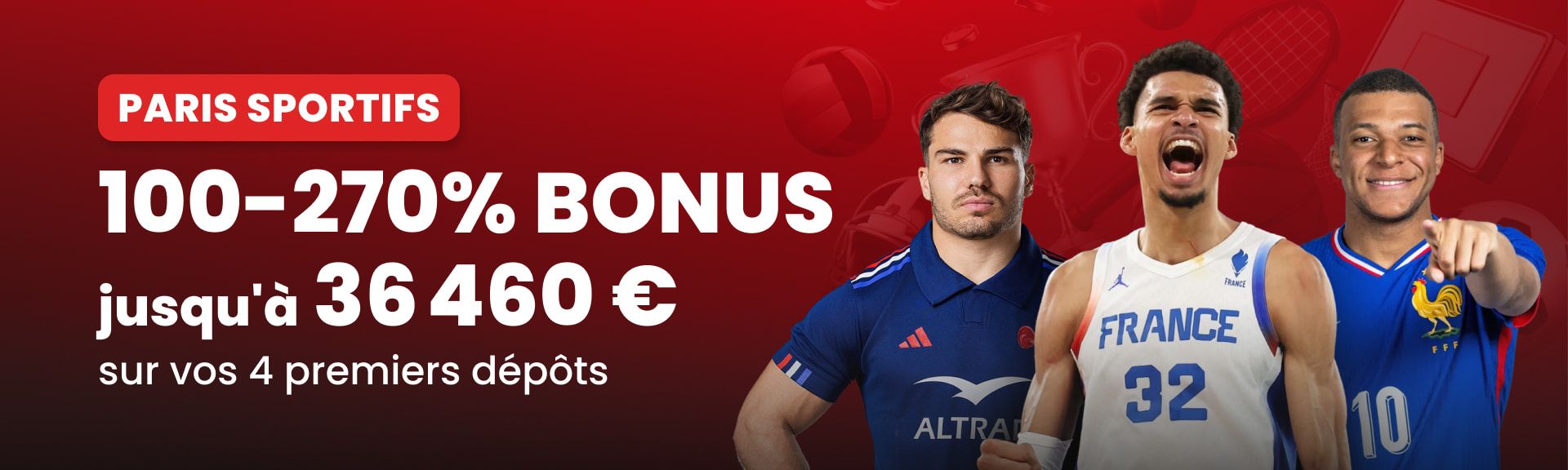 Bonus Sport – Jusqu’à 270%
